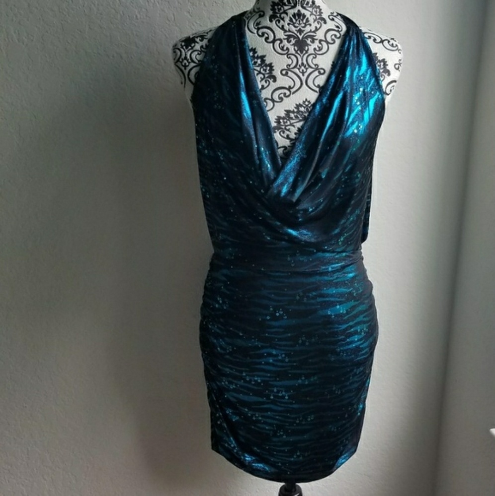 ❤️SOLD❤️Zebra sequined mini dress